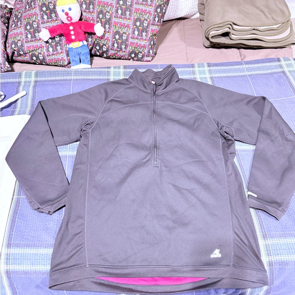 EMS black Quarter-Zip active wear Pullover